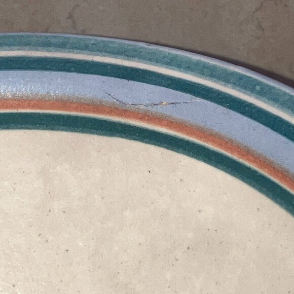 1986 Lawrence Knaff Wheel Thrown Hand Painted Bowl Artist Signed - Picture 8 of 9